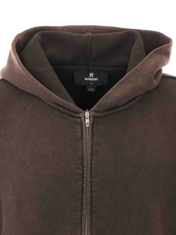 Zip up hoodie shop online: REPRESENT