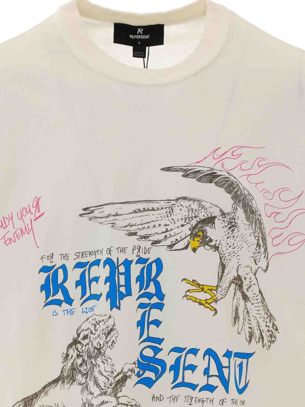 Tシャツ - 白 shop online: REPRESENT
