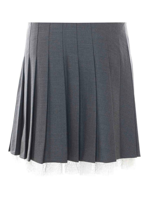 Self Portrait: Mini jupes online - Mini Jupe - Gris