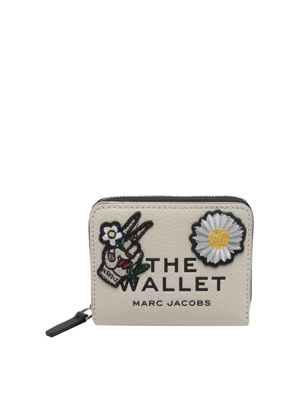 MARC JACOBS: wallets & purses - white the mini compact wallet