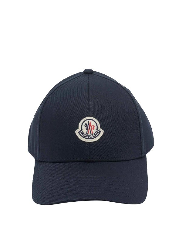 MONCLER: hats & caps - Logo baseball cap