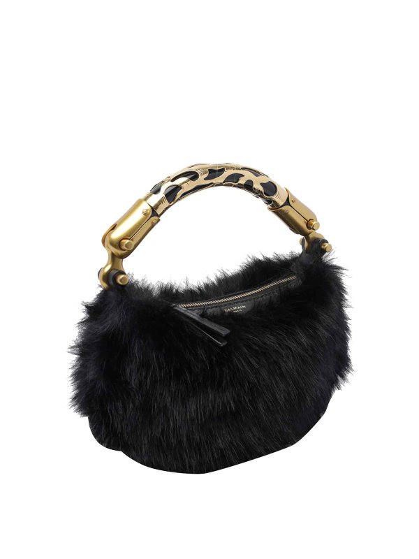 Balmain: shopper online - Borsa Balmain mini ebene nera