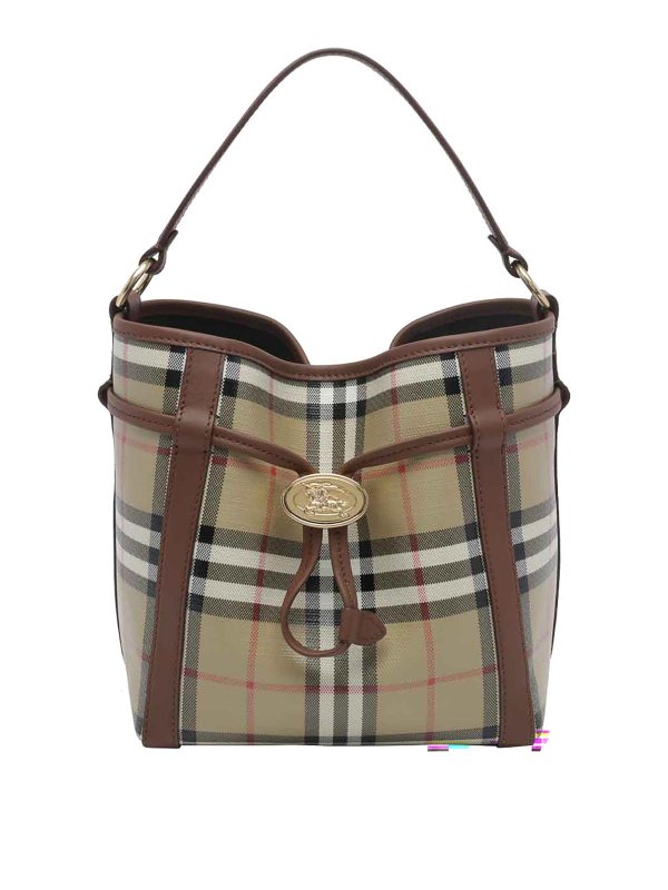 BURBERRY: バケットバッグ - バケットバッグ - ベージュ