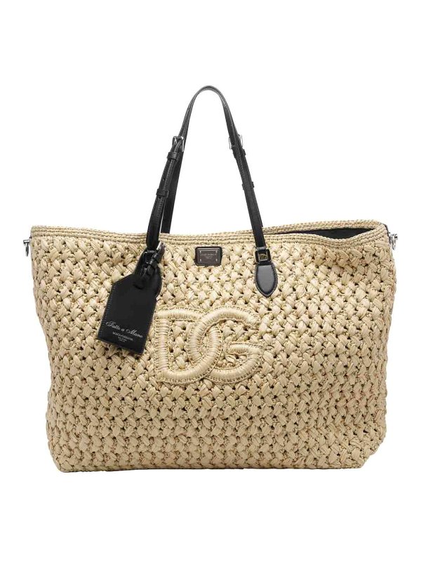 DOLCE & GABBANA: Handtaschen - Shopper - Beige