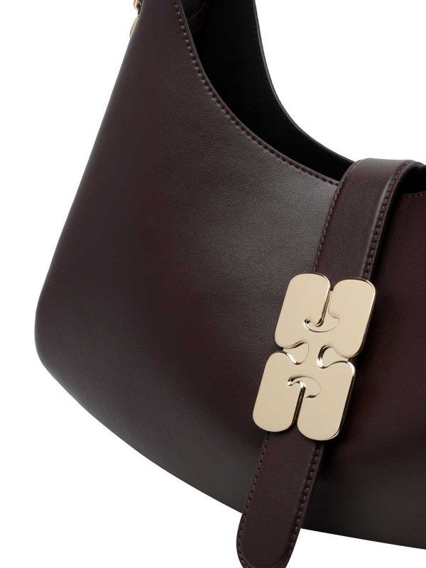 ショルダーバッグ - ブラウン shop online: GANNI
