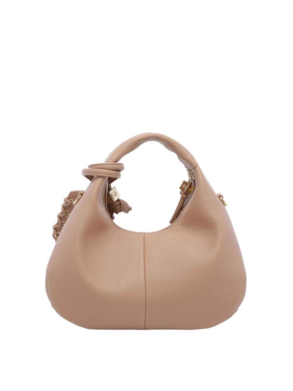 The Best Shops GANNI: ショルダーバッグ - ショルダーバッグ - ベージュ