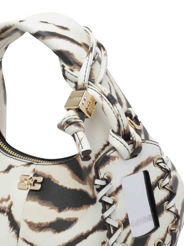 ショルダーバッグ - ベージュ shop online: GANNI