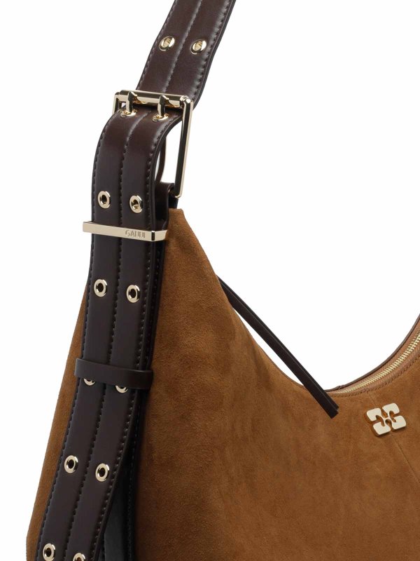 ショルダーバッグ - ブラウン shop online: GANNI