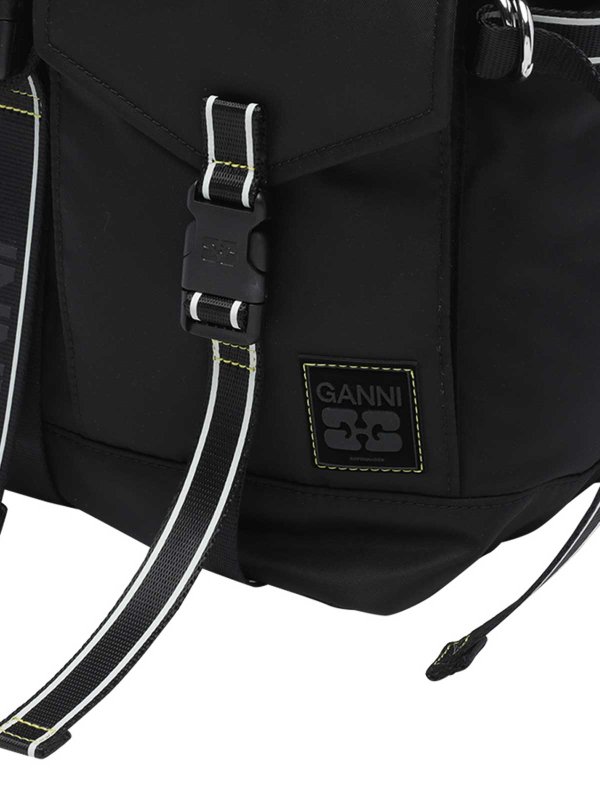 バックパック - 黒 shop online: GANNI