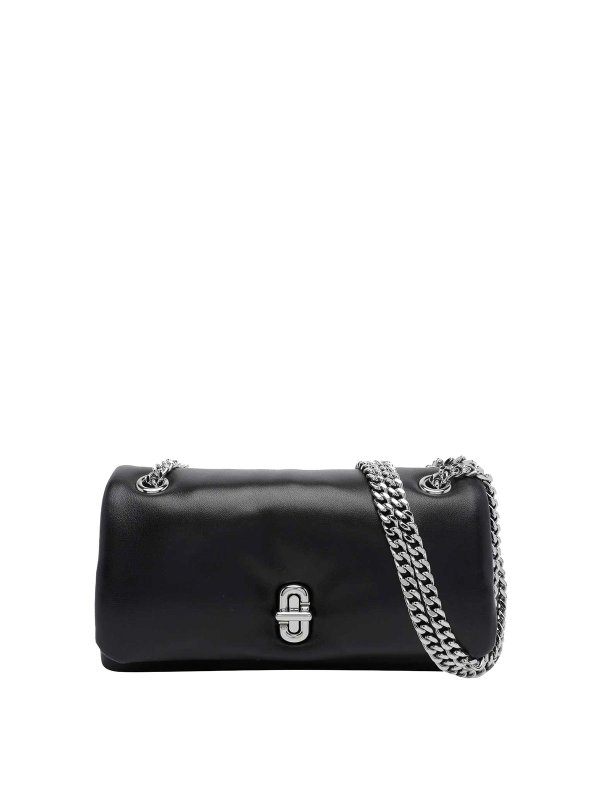 MARC JACOBS: pochette - mini borsa nera con catena