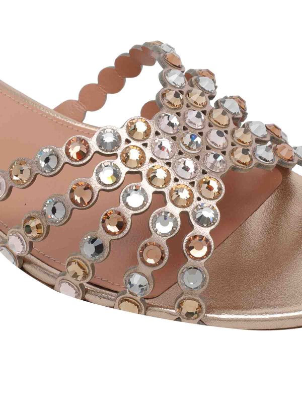 サンダル - 金 shop online: Aquazzura