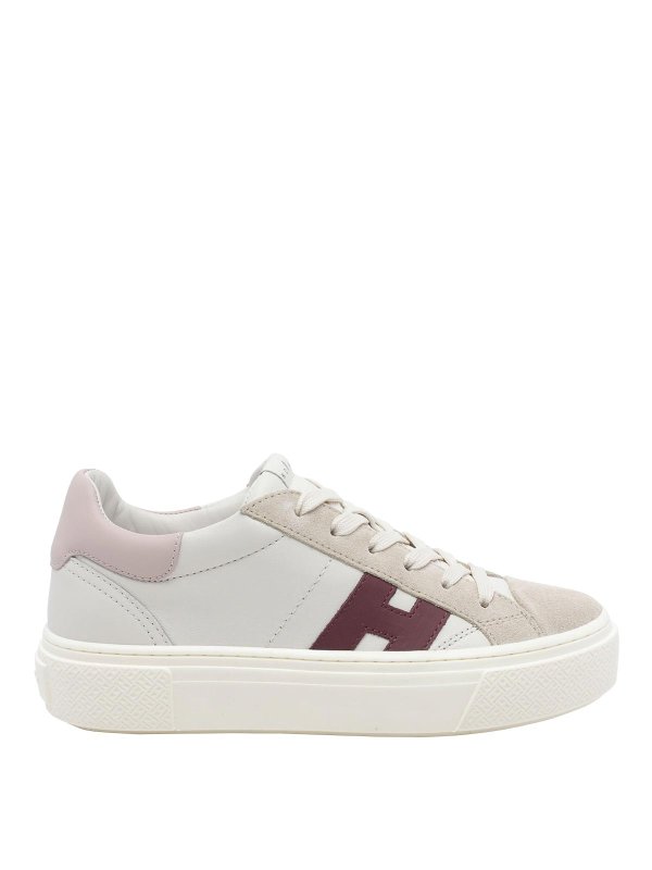HOGAN: trainers - white crosswind platform sneakers