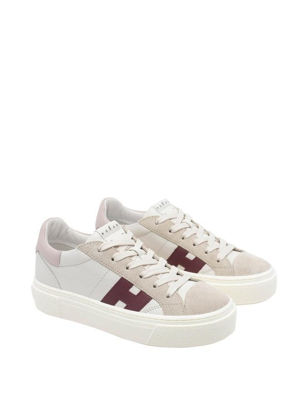 HOGAN: trainers online - white crosswind platform sneakers