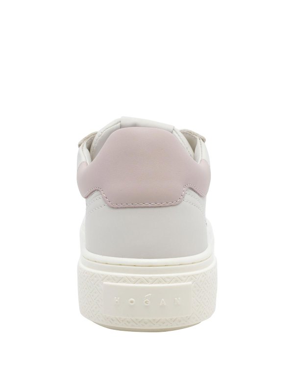 white crosswind platform sneakers shop online: HOGAN