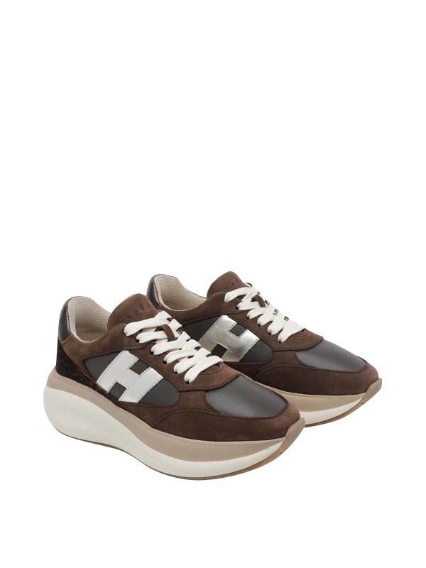 HOGAN: Chaussures de sport online - Baskets - Marron
