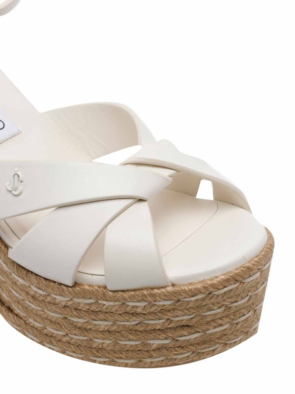 サンダル - 白 shop online: JIMMY CHOO