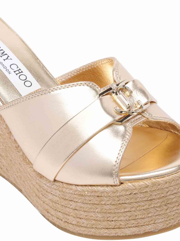 サンダル - 金 shop online: JIMMY CHOO