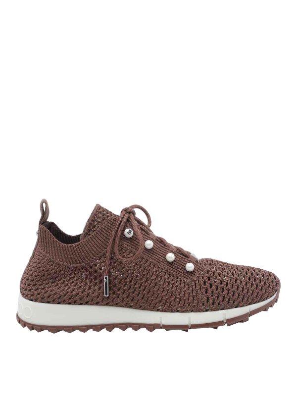 JIMMY CHOO: Chaussures de sport - Baskets - Marron