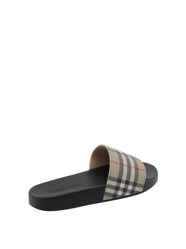 The Best Shops BURBERRY: sandals - Check sliders