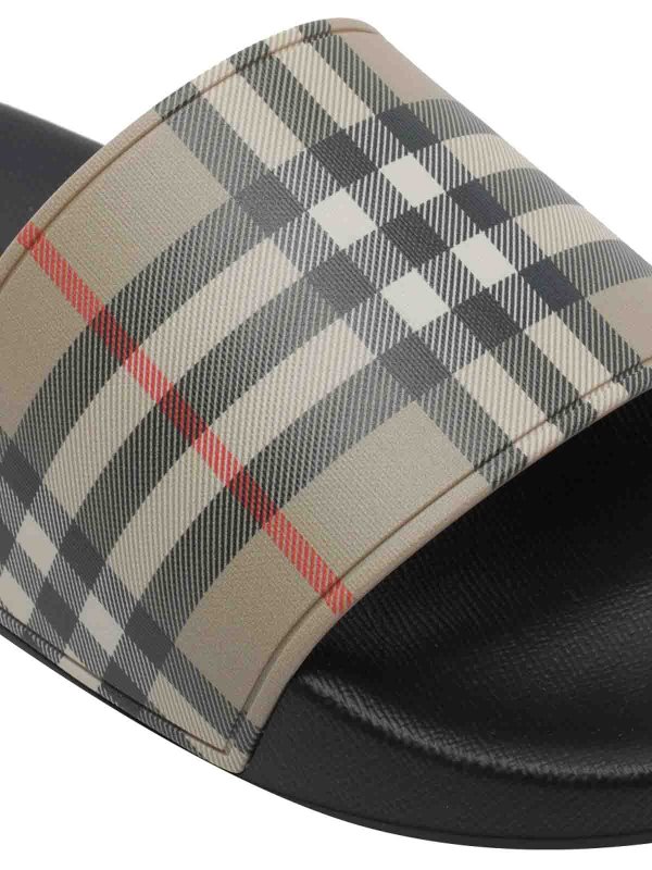 Check sliders shop online: BURBERRY