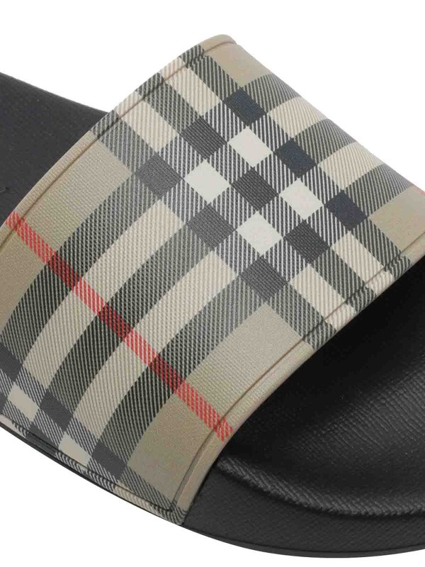 Check sliders shop online: BURBERRY
