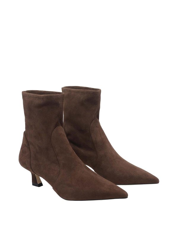 Stuart Weitzman: ankle boots online - Stuart weitzman brown vinnie pump booties