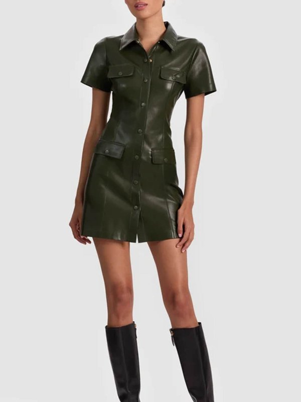 ALICE+OLIVIA: ショートドレス online - ショートドレス - ダークグリーン