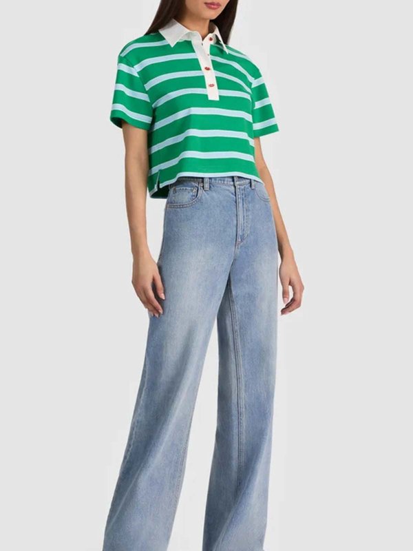 ポロシャツ - ダークグリーン shop online: ALICE+OLIVIA