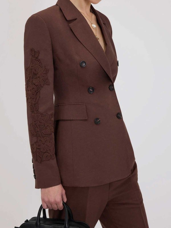 ブレザー - ダークブラウン shop online: ERMANNO FIRENZE