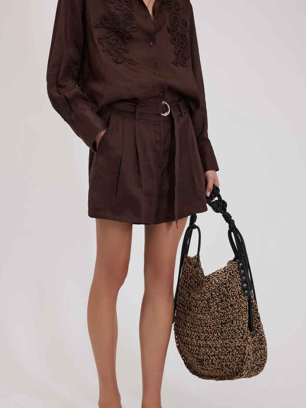 The Best Shops ERMANNO FIRENZE: Shorts - Short - Marron