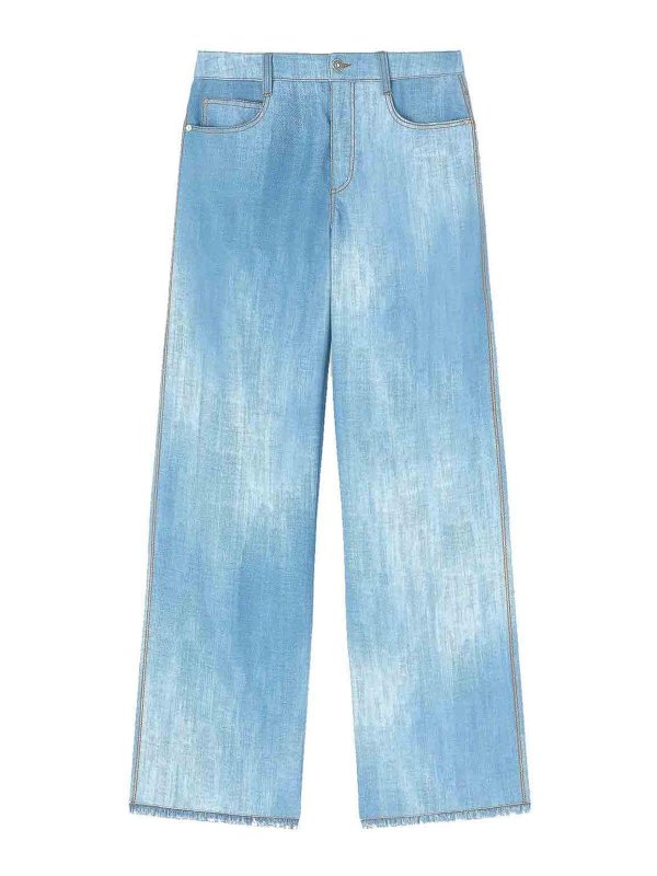 ERMANNO SCERVINO: カジュアルトラウザー - カジュアルパンツ - デニム