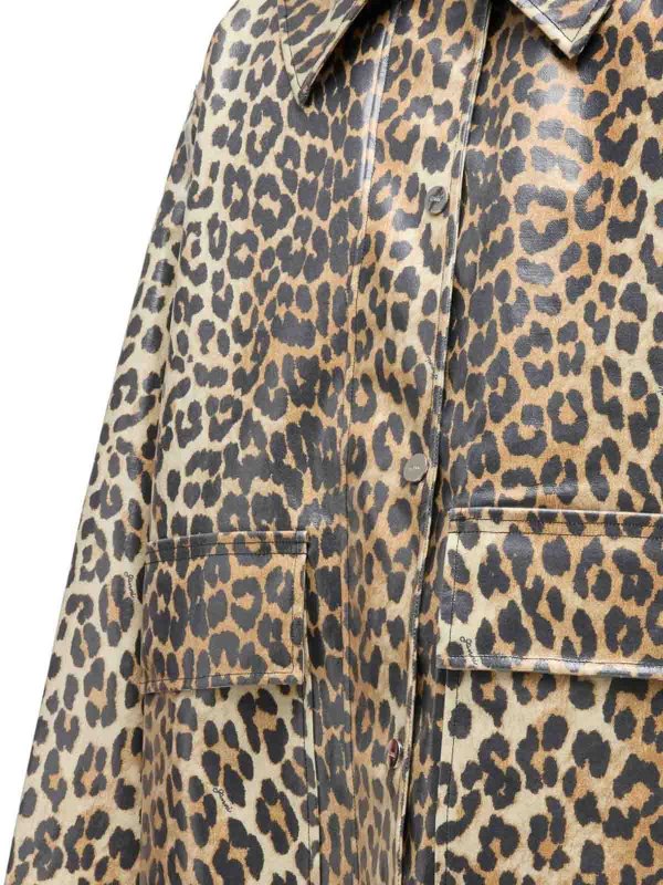 Giacca leopardata shop online: GANNI