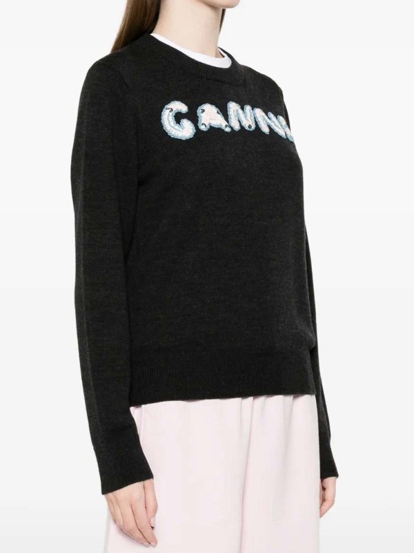 The Best Shops GANNI: Hemden - Hemd - Grau