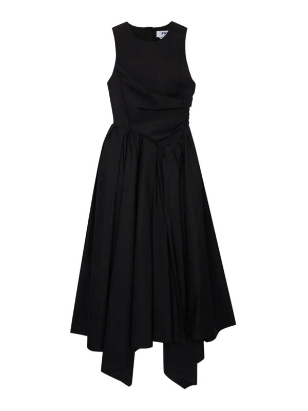 m.s.g.m.: Robe longueur genou - Robe Au Genou - Jaune