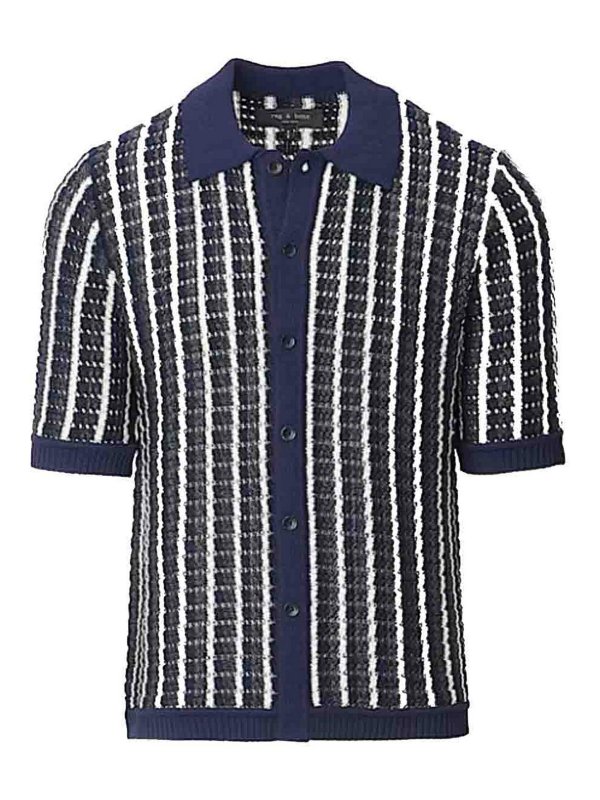 RAG&BONE: Poloshirts - Poloshirt - Blau