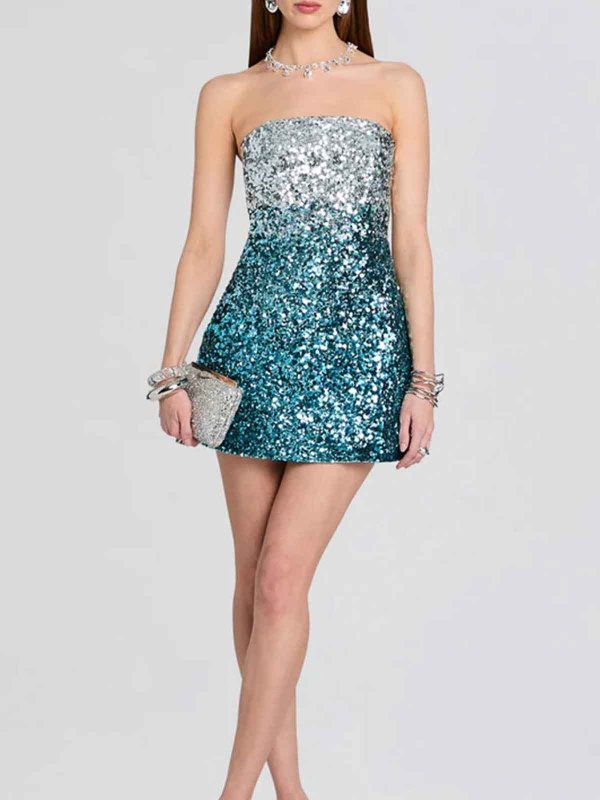 RETROFÊTE: Robes courtes online - Robe Courte - Bleu Clair