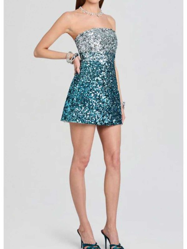 Robe Courte - Bleu Clair shop online: RETROFÊTE