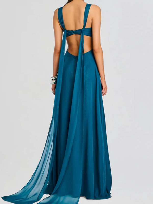 The Best Shops RETROFÊTE: Maxi robe - Maxi Robe - Bleu Clair