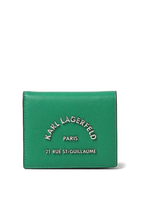 KARL LAGERFELD: 財布＆ポーチ - 財布 - 緑