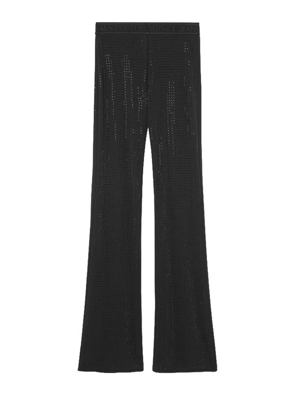 VERSACE JEANS: カジュアルトラウザー - カジュアルパンツ - 黒