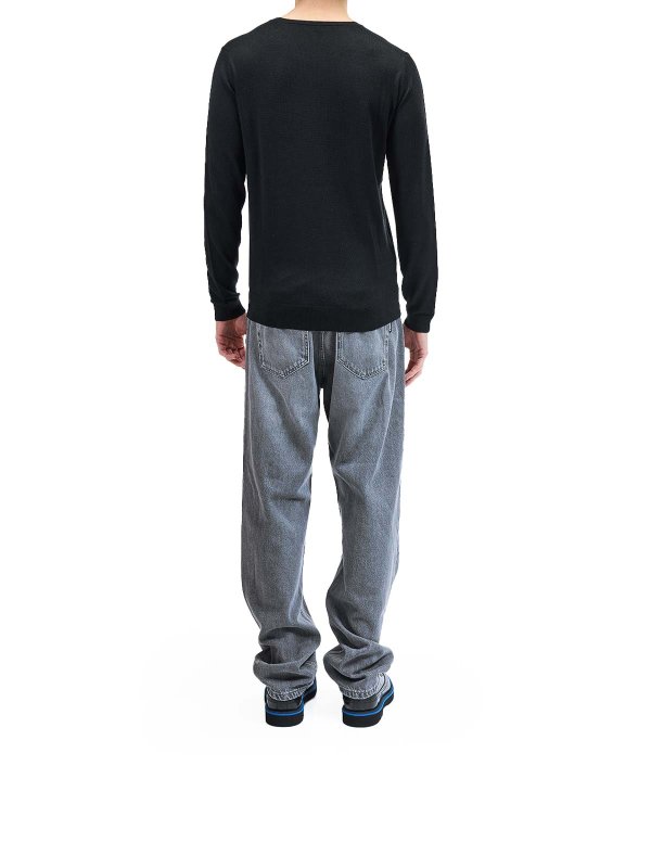 クルーネック - 黒 shop online: KARL LAGERFELD