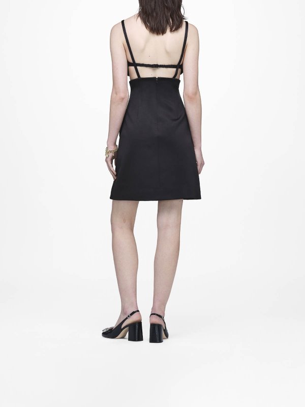 膝丈ドレス - 黒 shop online: MARC JACOBS