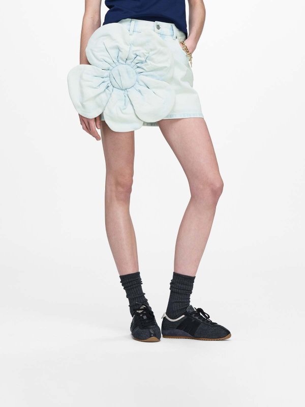 Jupes midi et au genou shop online Jupe Midi - Bleu Clair