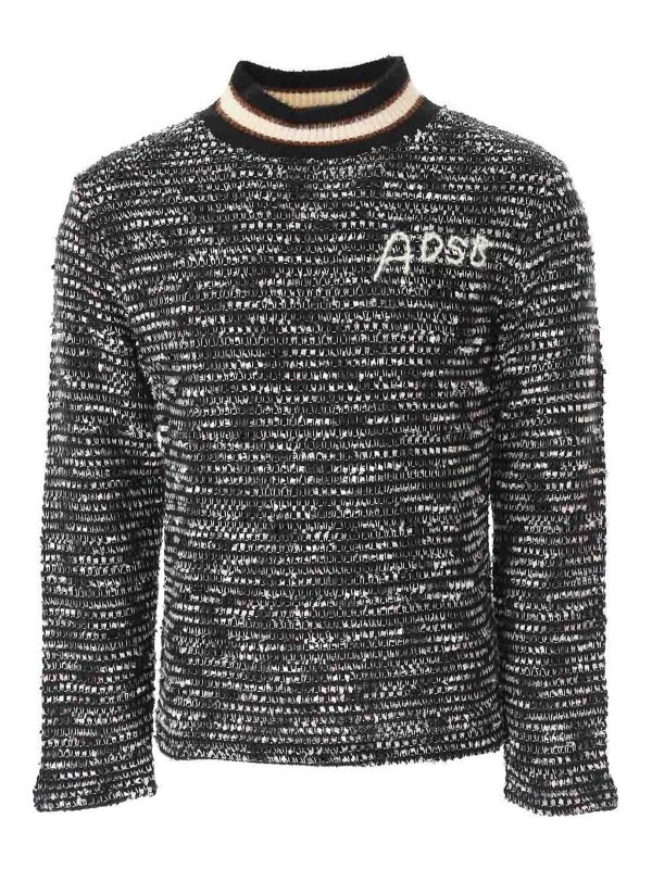 ANDERSSON BELL: Strickpullover mit Rundhalsausschnitt - Rundhalspullover - Schwarz