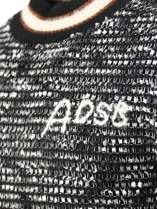 The Best Shops ANDERSSON BELL: Strickpullover mit Rundhalsausschnitt - Rundhalspullover - Schwarz