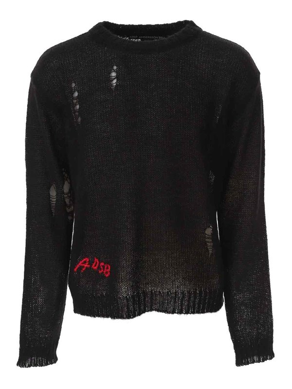 ANDERSSON BELL: Strickpullover mit Rundhalsausschnitt - Rundhalspullover - Schwarz