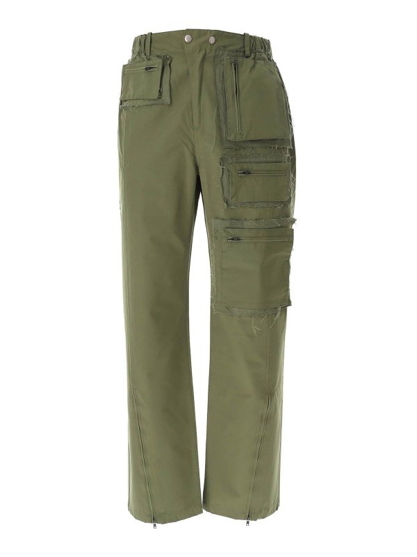 ANDERSSON BELL: casual trousers - Raw Edge Multi Pocket Pants