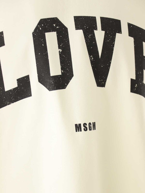 The Best Shops m.s.g.m.: T-shirts - T-Shirt - Crème