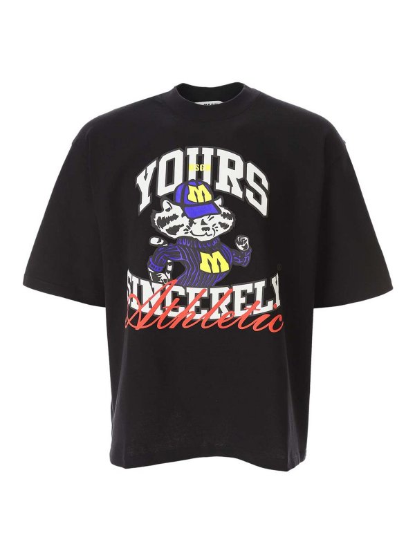 m.s.g.m.: T-shirts - T-Shirt - Schwarz