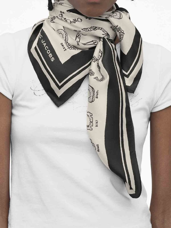 MARC JACOBS: sciarpe e foulard online - Sciarpa di seta J Mark